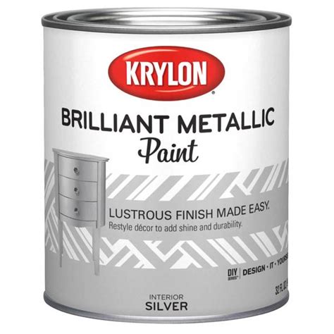 metallic silver exterior house paint|krylon brilliant metallic paint.